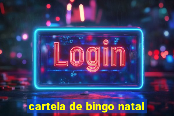 cartela de bingo natal